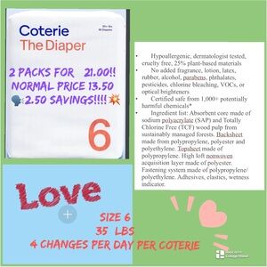 Prep Coterie Diapers - White